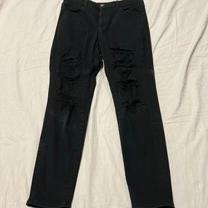 Black High Rise Jegging Size 14